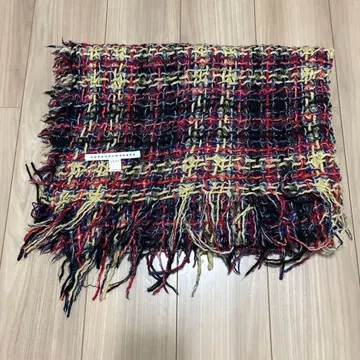 sunaokuwahara / 스나오쿠와하라 체크 로우게이지 니트 스톨