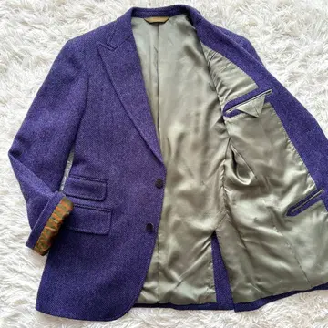 [ 미사용급 ] 트위드 헤링본 무늬 폴 스튜어트 테일러드 자켓