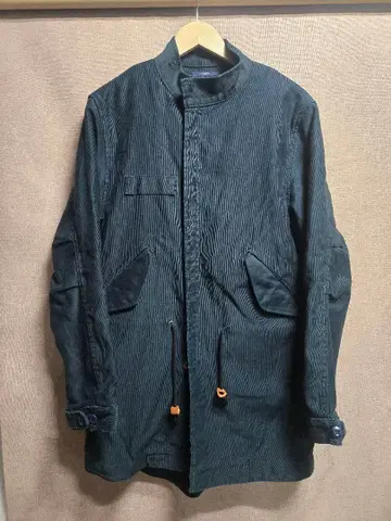 FUJITO 코튼 코듀로이 모즈 코트 라이너 포함