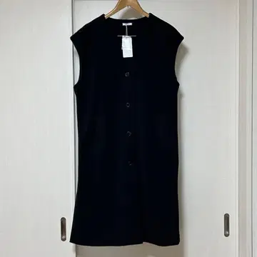 어반 리서치 롱베스트 코트 블랙