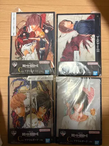 데스노트 DEATH NOTE 제일복권 C상 아크릴 보드 4종 컴프