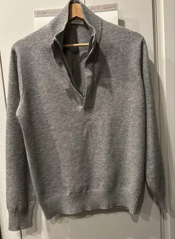 브루넬로쿠치넬리 48 캐시미어 라이트 그레이 니트