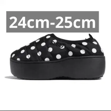 SUBU PLATFORM 블랙/화이트 도트 통굽 새상품 완판