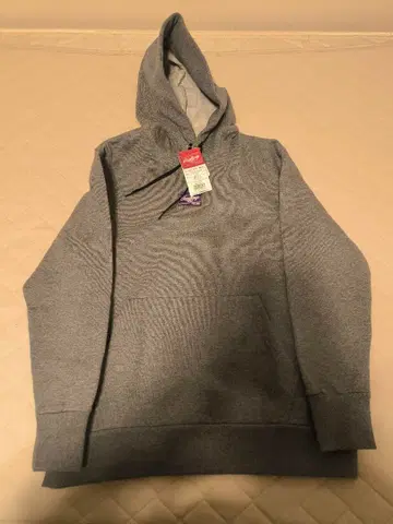 [ 미사용 새상품 ] 롤링스 속기모 후드티 M 사이즈 그레이 퍼플