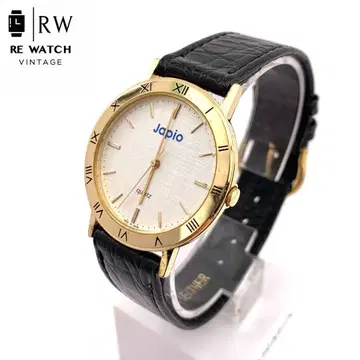 7-1827 Japio 9GM58Z-60 쿼츠 손목시계 골드/블랙