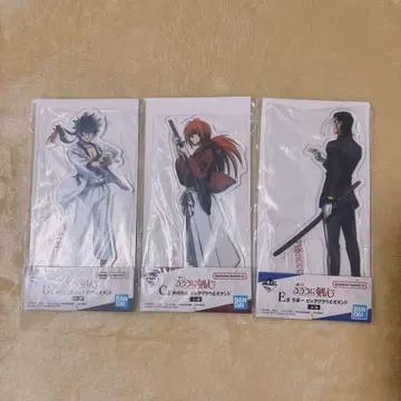 제일복권 바람의 검심 빅 아크릴 스탠드 C상 D상 E상의 3점 세트