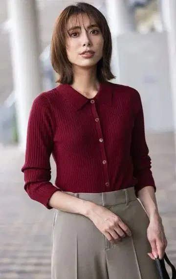 ANY SIS 옷깃 디자인 니트