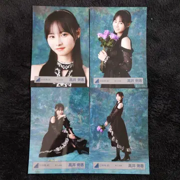 히나타자카46 타카이 리카 블랙 드레스 의상 4종 컴프