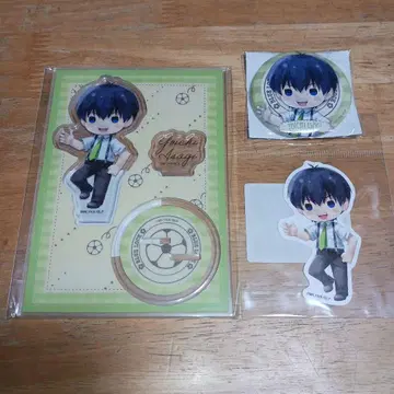 이사기 요이치 캬라마쥬 서스펜더 아크릴 스탠드 등 3점 블루 록