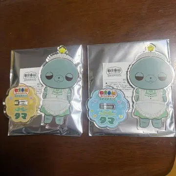 교육 방송 타마 호메호메 카페 메이드 아크릴 스탠드 2개 세트