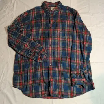 L.L.Bean 긴팔 플란넬 셔츠 파랑빨강 체크