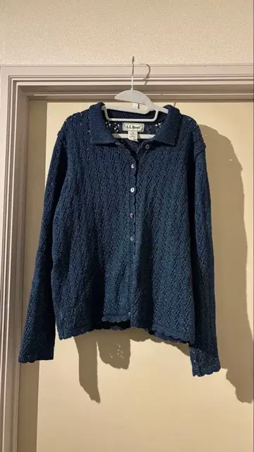 L.L.Bean 빈티지 데님 라이크 니트 네이비