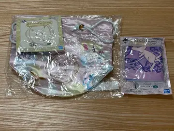 제일복권 포켓몬 D상 코스메틱 파우치 F상 디자인 타월 뮤우 세트