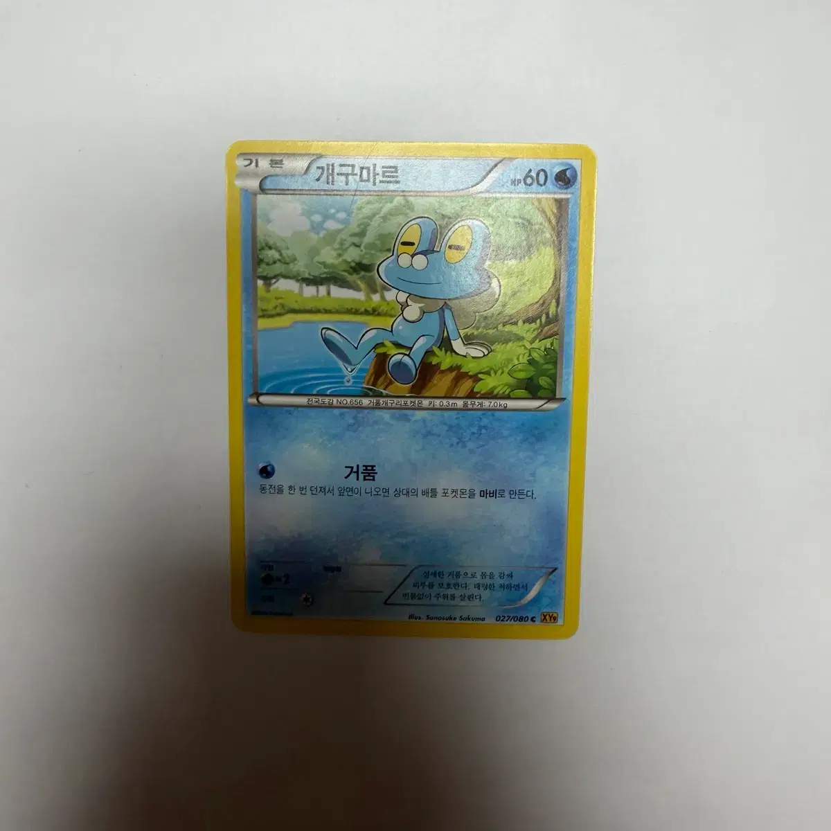 Froakie Pokemon Card on Bunjang Global Site.