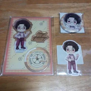 유키미야 켄유 캐릭터 마주 서스펜더 아크릴 스탠드 등 3점 블루 록