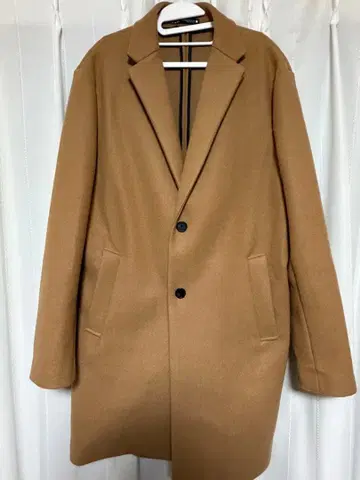 ZARA 체스터 코트 카멜 XL