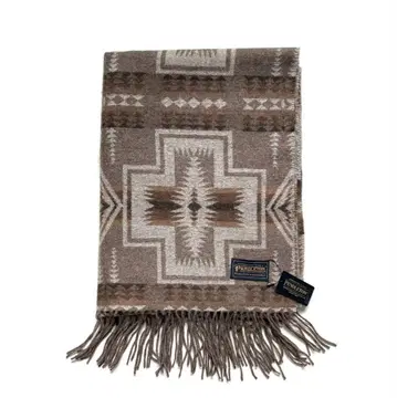 새상품 PENDLETON 펜들턴 대형 머플러 브라운 인디언