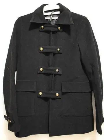 Blow by blow 브로바 브로 울 블랙 더플 코트 M