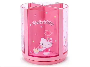 산리오 헬로키티 키티 360도 회전 펜 스탠드 필통