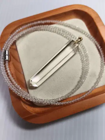 크리스탈 펜던트 목걸이 컷 수정 목걸이 Set