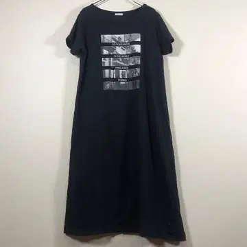 GOODDAY MOOD 반팔 원피스 블랙 면 100% [ M~L ]