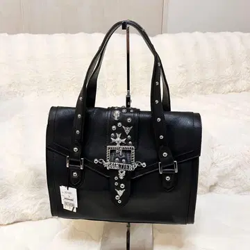 레어 Jean Paul GAULTIER 스컬 스터드 가죽 핸드백