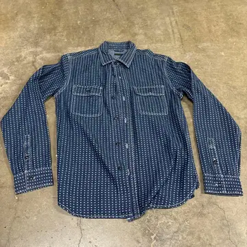 VINTAGE S.L. 별 패턴 데님 셔츠 y2k archive