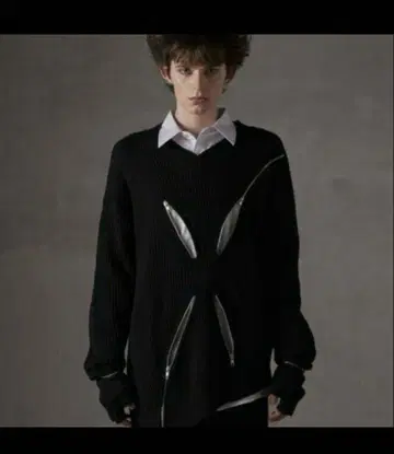 GRANCY 집 디자인 비대칭 니트 그랑시 S