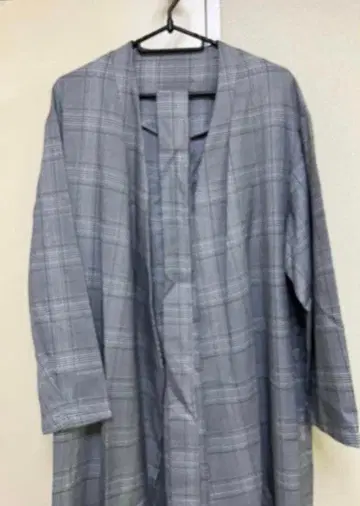 nano UNIVERSE 체크 무늬 롱 코트