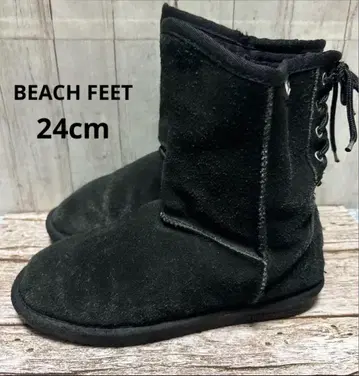 BEACH FEET 블랙 어그 부츠 7 (약 24cm)