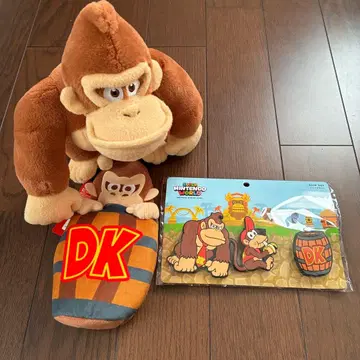 새상품! USJ 유니버셜 동키콩 펜 케이스 봉제 인형 클립 3개