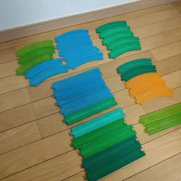 32개 컬러 클리어 프라레일 세척 완료 프라레일 박람회 오렌지