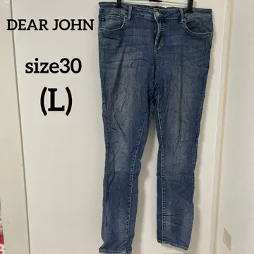 디어존 [ L ] 스키니 데님 사이즈 30 블루 청바지 팬츠