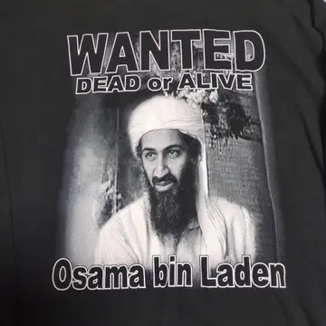 오사마 빈 라덴 긴팔 셔츠 XL 표기 [ LL ] 컬러 블랙