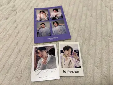 WONWOO 포토 카드 세트 사인 포함