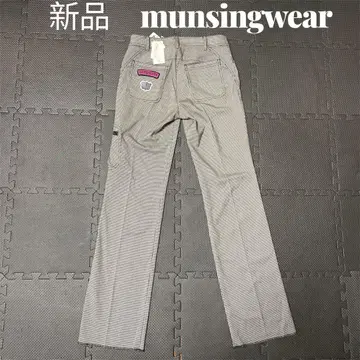 새상품 먼싱웨어 munsingwear 팬츠 슬랙스 하운드투스 체크 패턴