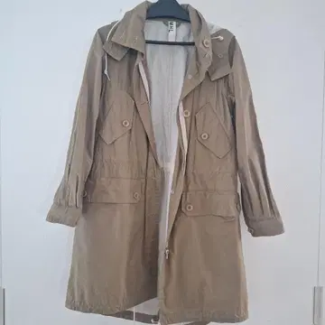 MHL 베이지 후드 코트 1 새상품급 마가렛 하우엘