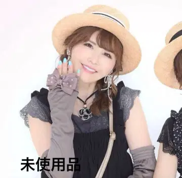 앤드러브 &LOVE 접촉 냉감 키라키라 리본 암커버 토프 새상품