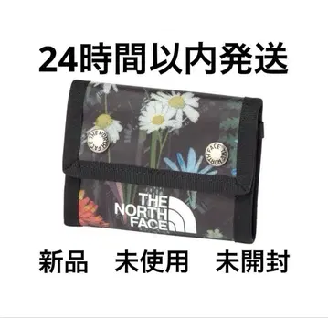 더 노스페이스 지갑 TNF 블랙 알파인 플로럴 프린트