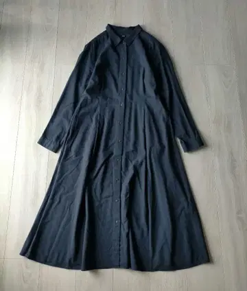 UNIQLO 소프트 플란넬 플레어 원피스 긴팔