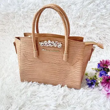 질 바이 질 스튜어트 로얄 토트백 악어 엠보싱 비쥬