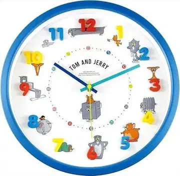 (미사용) 월클락 벽걸이 시계 톰과 제리 티즈팩토리