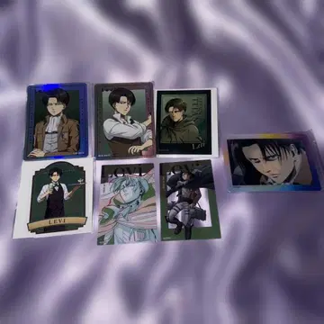 금일 한정 가격 인하! 진격의 거인 리바이 스티커 트레이딩 카드