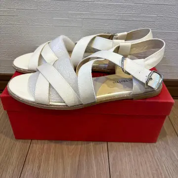 Oriental Traffic 화이트 샌들 LL 25cm