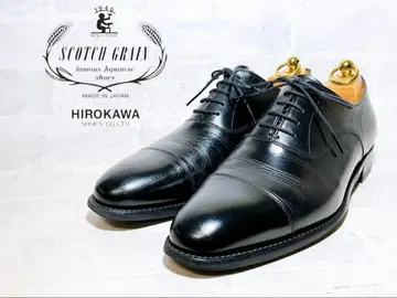 [컨디션 최상] 스코치 레인 스트레이트 팁 비즈니스 슈즈 25EEEcm