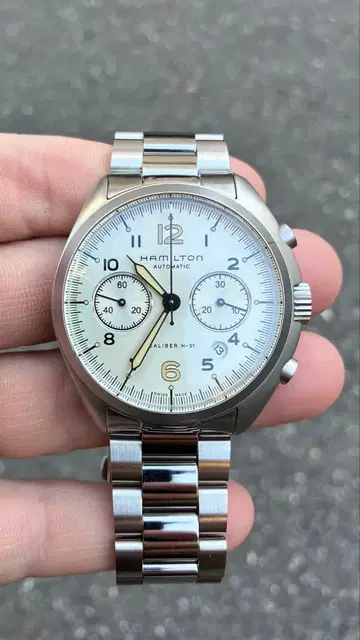 해밀턴 카키 파이롯트 파이오니어 오토 크로노