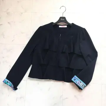 최근 새상품급 2025년 LEONARD 레오나르 니트 블루종 가디건