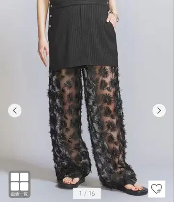 [ 새상품 ] provoke 튤 플라워 팬츠 BEAUTY&YOUTH