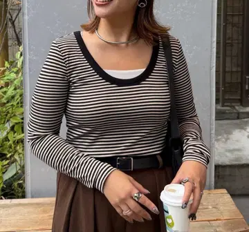 DISCOAT 리브컷 U넥 롱티 WEB 한정판