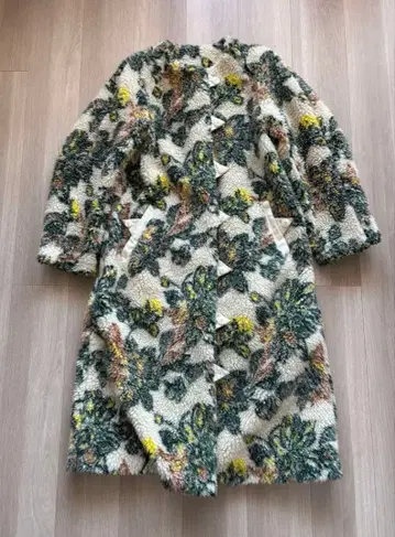 FUMIE TANAKA/후미에 타나카 jacquard boa coat